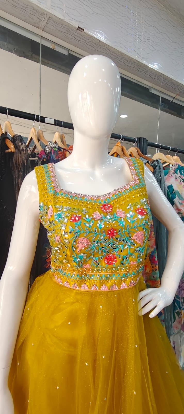 Yellow barbie gown