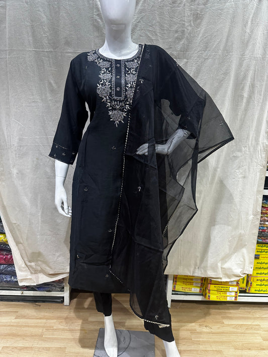 Black plus size salwar suit
