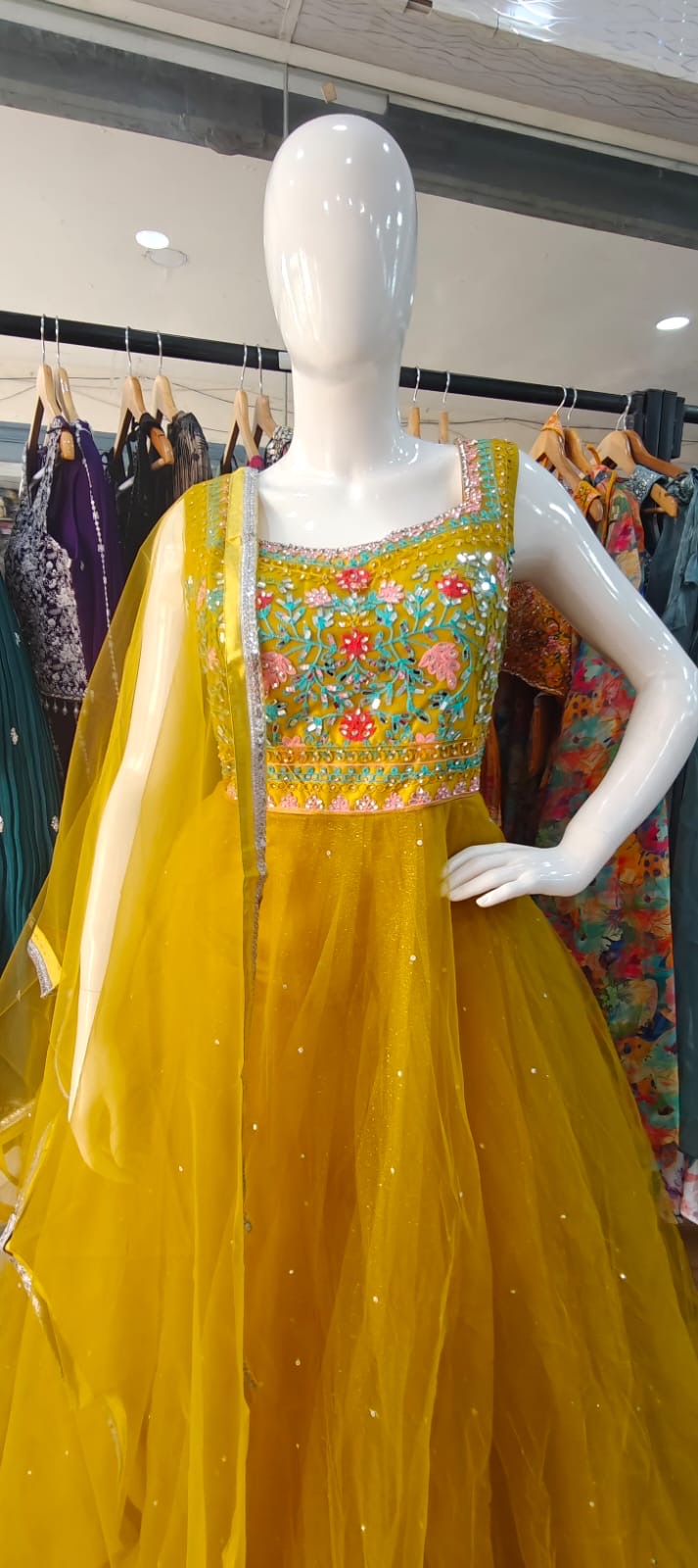 Yellow barbie gown