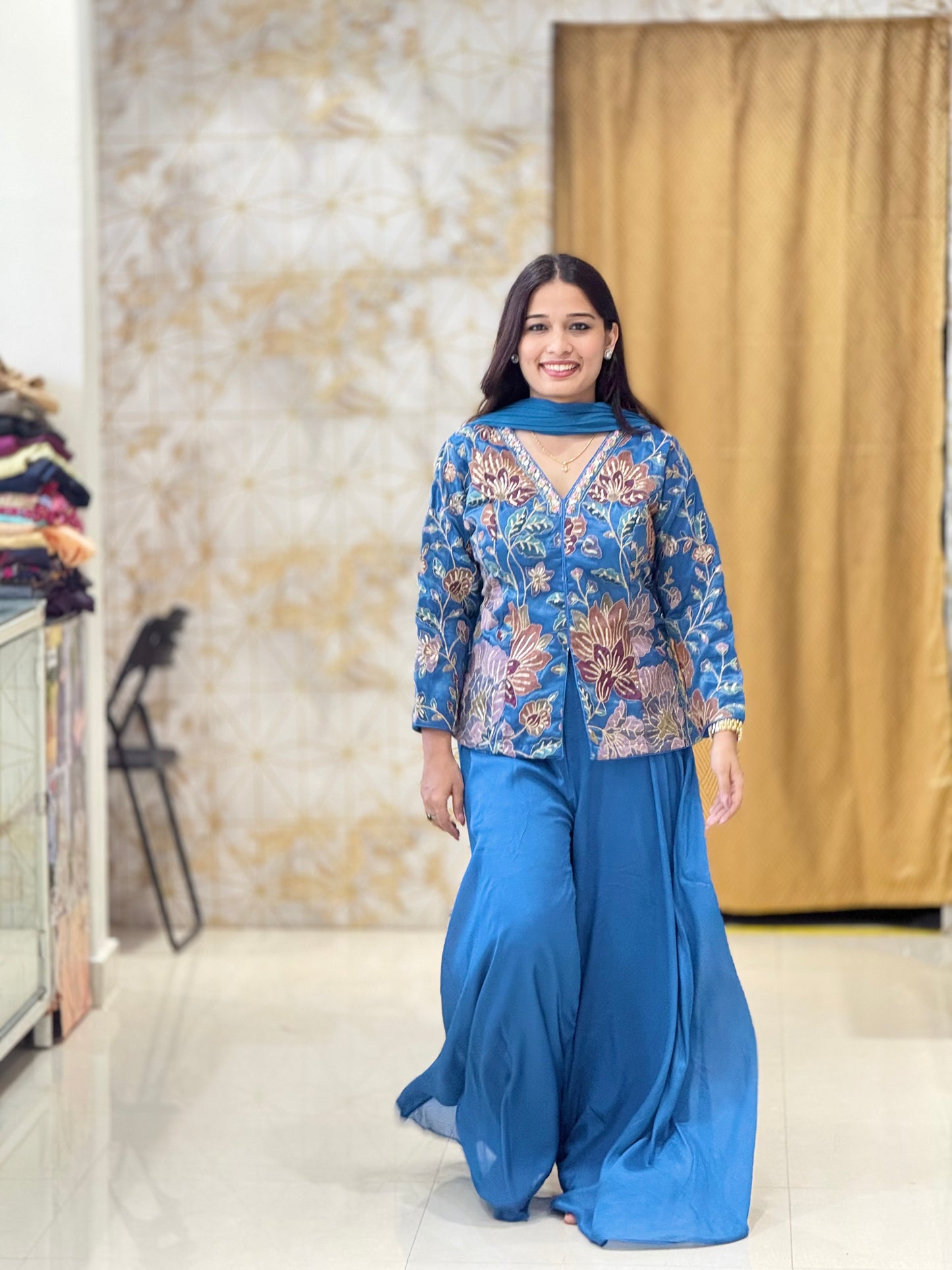 Indo western palazzo set