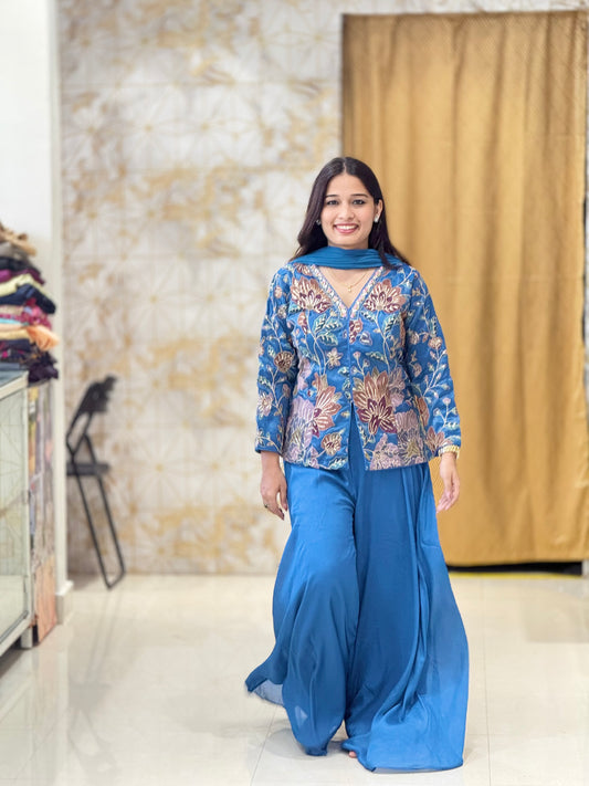 Indo western palazzo set