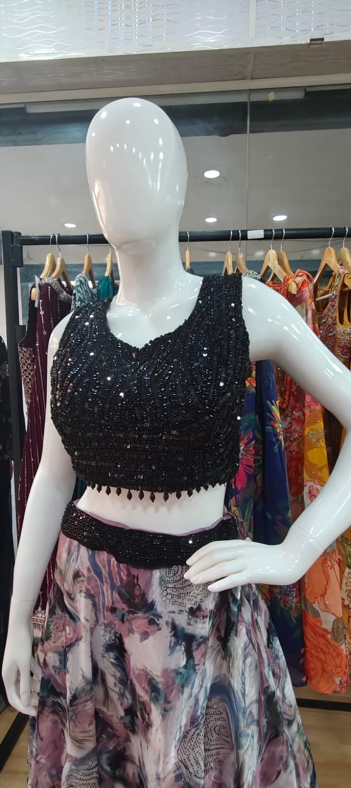 Stunner printed lehenga